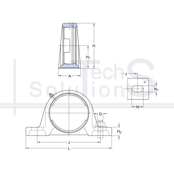 Obudowa łożyska SY 512 M SKF