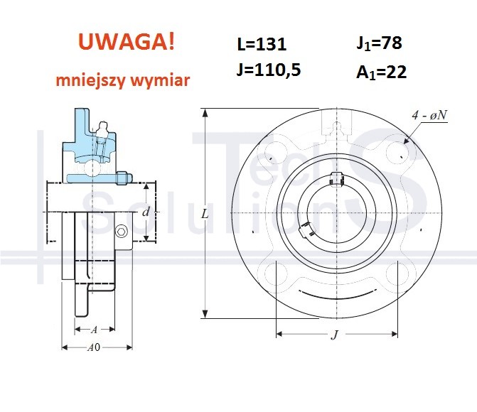 Łożysko UCFC 207 SLIM CT