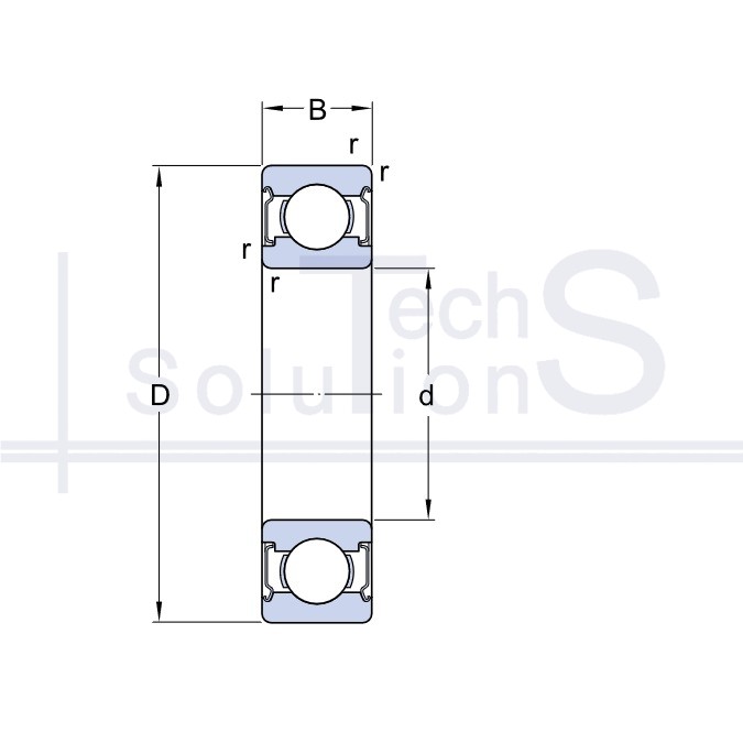 Radial ball bearing W 628/8 2Z SKF 8×16×5 mm